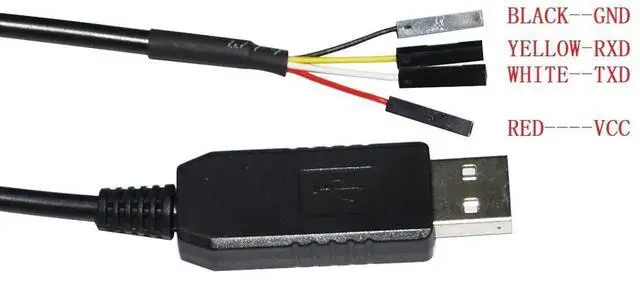 Alt view image 4 of 6 - INDUSTRIAL FTDI FT232RL USB UART TTL 5V 3V3 TO 4PIN DEBUG DUPONT JUMPER DOWNLOAD CABLE TTL-232R-5V TTL-232R-3V3 VCC GND TXD RXD (TTL 5V)
(1.8M Length)