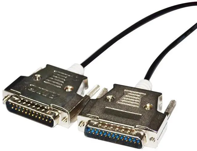 Alt view image 3 of 5 - RS232 D-SUB 25 PIN MALE TO DB25 MALE ADAPTER MITSUBISHI FX2/A SERIES PLC TO A970G0T TOUCHSCREEN AC30R4-25P COMMUNICATION CABLE 5M Length