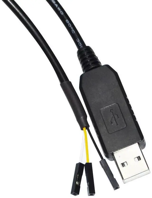 Alt view image 3 of 6 - FTDI FT232RL USB UART TTL 3V3 TO 3P Dupont 3x0.1" Single Pole Connectors TTL-232R-RPi Debug Cable for Raspberry Pi with Txd Rxd (TTL 3.3V)
5M Length