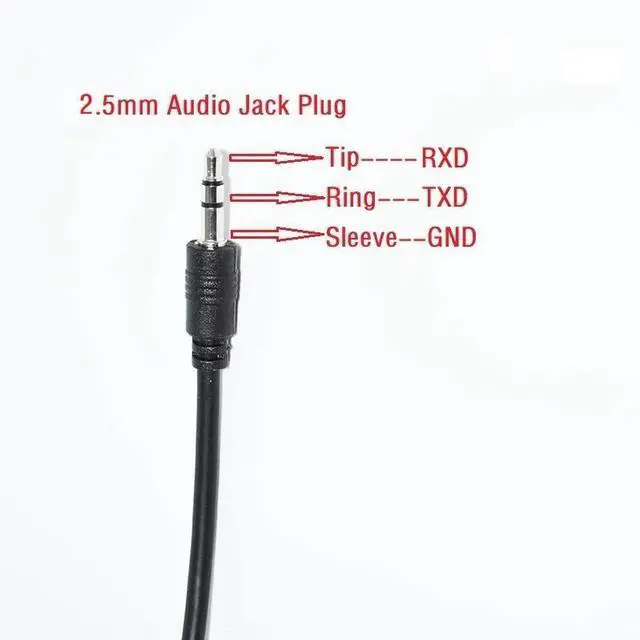 Alt view image 4 of 6 - FTDI FT232RL CHIP USB RS232 TO TRS 2.5MM STEREO AUDIO JACK AJ PLUG SERIAL PROGRAMMING CABLE USB-RS232-AJ SERIAL CONVERTER KABLE (CUSTOM LengthIZED)
0.8M Length(1.8M Length)