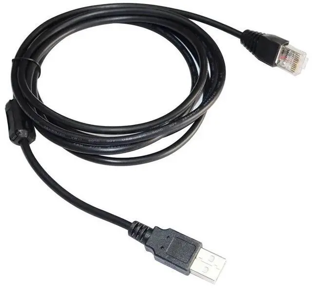 Main image of USB 2.0 A TO RJ41 RJ50 10P10C SCANNER DATA CABLE FOR LEUZE SCANNER TO PC KABLE COMPATIABLE WITH P/N 50138360 5M Length