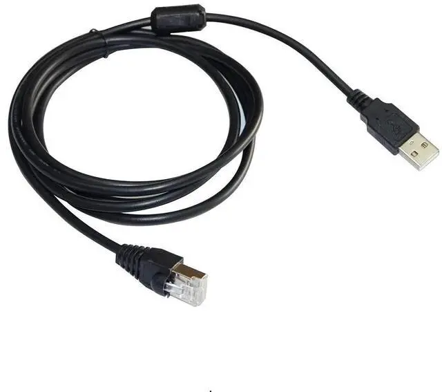 Alt view image 3 of 6 - USB 2.0 A TO RJ41 RJ50 10P10C SCANNER DATA CABLE FOR LEUZE SCANNER TO PC KABLE COMPATIABLE WITH P/N 50138360 5M Length