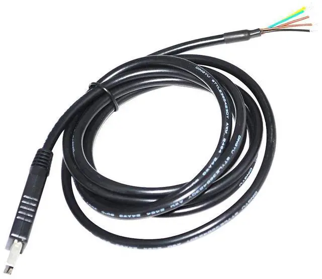 Alt view image 2 of 6 - INDUSTRIAL FTDI FT232RL CHIP USB TO RS232 CONVERTER 6PIN 6P WE WIRE END OPEN SERIAL CABLE COMPATIBLE WITH USB-RS232-WE-1800-BT 
0.3M Length(3.6M Length)