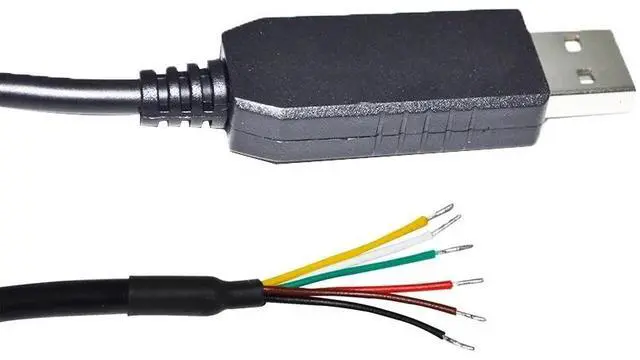 Alt view image 3 of 6 - INDUSTRIAL FTDI FT232RL CHIP USB TO RS232 CONVERTER 6PIN 6P WE WIRE END OPEN SERIAL CABLE COMPATIBLE WITH USB-RS232-WE-1800-BT 
0.3M Length(3.6M Length)