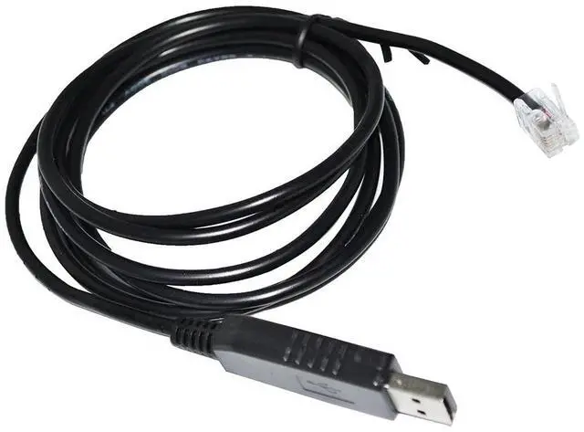 Main image of FTDI FT232RL CHIP USB TO RJ11 RJ12 RS485 CONVERTER SERIAL COMMUNICATION CABLE FOR GUANG HE GUI NENG SOLAR MPPT CONTROLLER TO PC 
5M Length