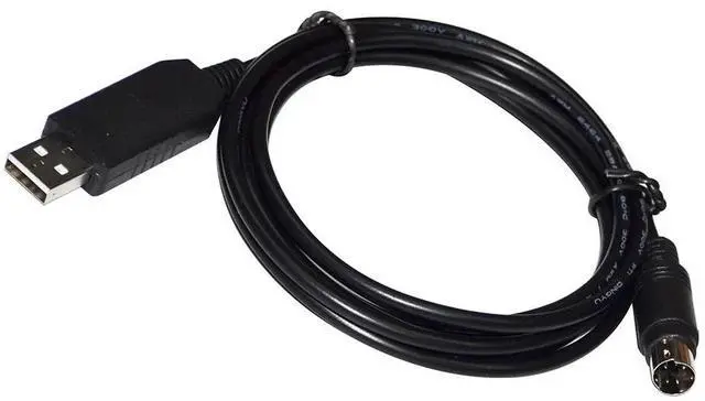 Alt view image 2 of 6 - FTDI FT232RL USB TO MINI DIN 5 PIN MD5 MALE CONVERTER SERIAL COMMUNICATION CABLE FOR PANASONIC GT SERIES TOUCHSCREEN TOOL PORT 
5M Length