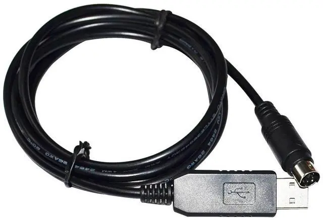 Main image of FTDI FT232RL CHIP USB TO PS/2 MINI DIN 6P MD6 CONNECTOR RS232 SERIAL UPGRADING FIRMWARE CABLE FOR METREL EurotestXD MI SERIES 
0.9M Length(1.8M Length)