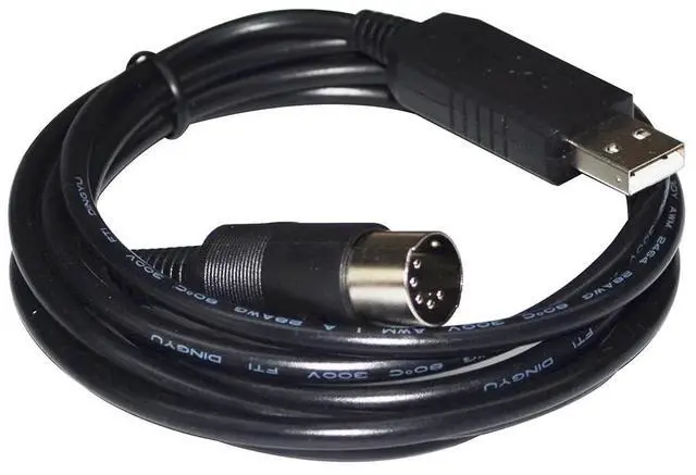Main image of FTDI FT232RL USB TO DIN 5PIN MALE ADAPTER RS232 SERIAL COMMUNICATION CABLE FOR HUAZHI HZF/PTF/DTF/HZT/PTT/DTT SERIES SCALE TO PC 
3M Length
