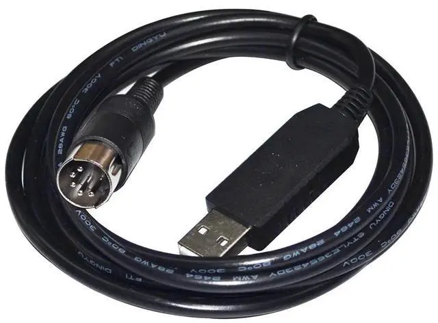Alt view image 3 of 6 - FTDI FT232RL USB TO DIN 5PIN MALE ADAPTER RS232 SERIAL COMMUNICATION CABLE FOR HUAZHI HZF/PTF/DTF/HZT/PTT/DTT SERIES SCALE TO PC 
3M Length