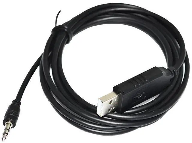 Main image of ORIGIN FTDI FT232RL CHIP USB TO TRS 2.5MM AUDIO JACK CONNECTOR RS485 CONVERTER SERIAL COMMUNICATION CABLE FOR HORIBA MFC TO PC (Black USB)
0.9M Length(3.6M Length)