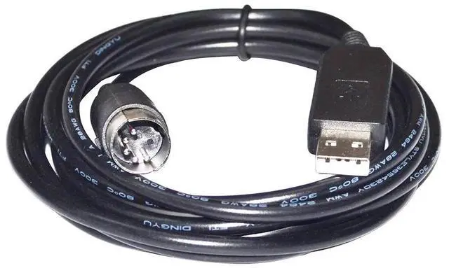 Main image of FTDI FT232RL CHIP USB TO DIN 5-PIN MALE RS232 SERIAL PROGRAMMING COMMUNICATION CABLE FOR JOFEMAR G23 COFFEE MACHINE TO PC KABLE 
3M Length