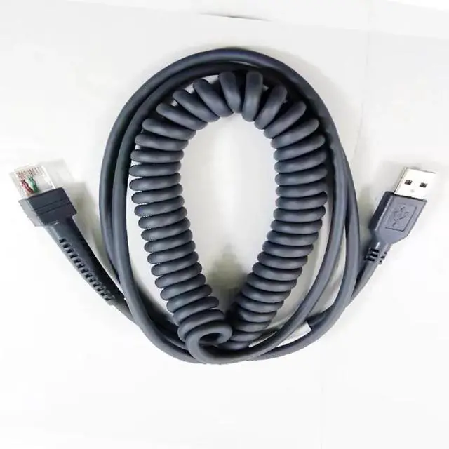Alt view image 3 of 6 - USB 2.0 TO RJ50 PLUG SCANNER CABLE SPRING WIRE FOR DATALOGIC PD9530 PD9531 PD9330 PD9500 D8330 M8300 PD/M SERIES SCANNER TO PC Other()
