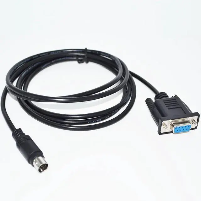 Main image of RS232 DB9 D-SUB9PIN FEMALE TO MINI DIN 8P MD8PIN MALE ADAPTER CONVERTER DELTA PLC PROGRAMMING CABLE 3M Length