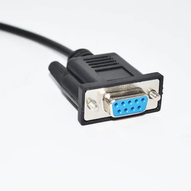 Alt view image 3 of 5 - RS232 DB9 9P D-SUB9PIN FEMALE TO MINI DIN 8P MD8P MINIDIN8P MALE ADAPTER CONVERTER PLC PROGRAMMING CABLE (1.8M Length)