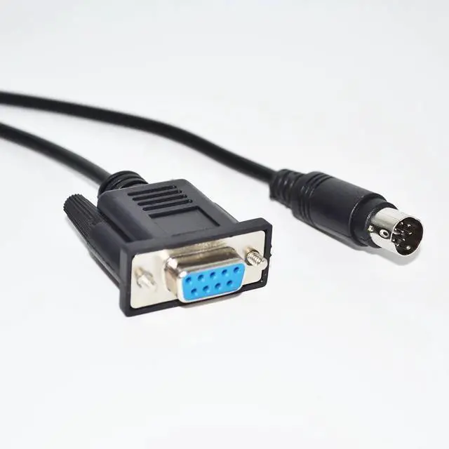 Alt view image 4 of 5 - RS232 DB9 9P D-SUB9PIN FEMALE TO MINI DIN 8P MD8P MINIDIN8P MALE ADAPTER CONVERTER PLC PROGRAMMING CABLE (1.8M Length)