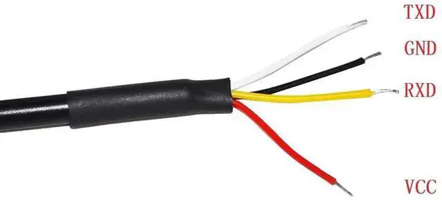 Alt view image 4 of 6 - INDUSTRIAL FTDI FT232RL USB TO UART TTL 3.3V 3V3 4 CORE 4PIN WIRE END OPEN CABLE COMPATIBLE WITH TTL-232R-3V3-WE VCC GND TXD RXD (TTL 3.3V)
3M Length