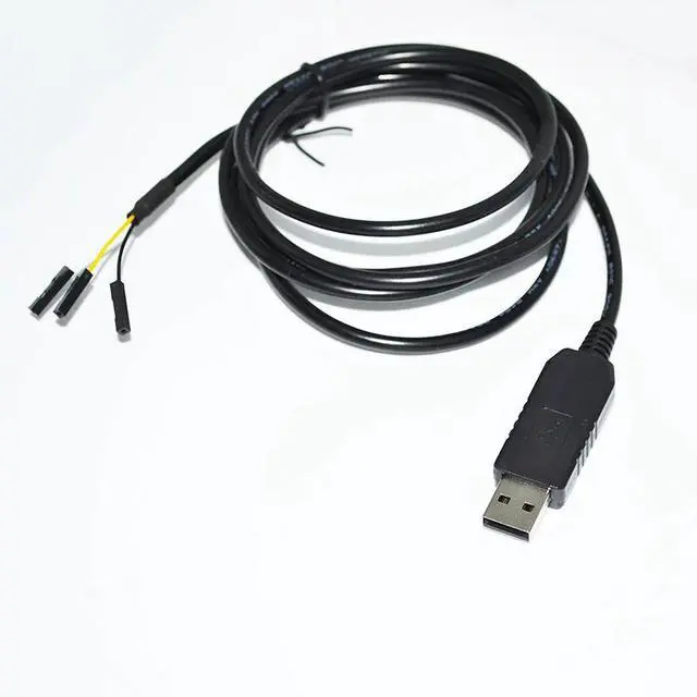 Main image of FTDI FT232RL RS232 USB TO 3PIN 3 WAY DUPONT JUMPER DEBUG DOWNLOAD CABLE FOR RASPBERRY PI WITH PINOUT GND TXD RXD 
(1.8M Length)