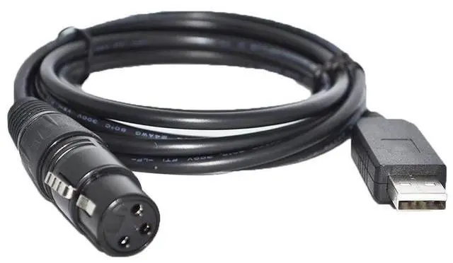 Alt view image 3 of 6 - FTDI FT232RL USB TO RS485 3PIN 3P DMX512 DMX 512 XLR FEMALE CONVERTER CABLE FOR FREESTYLER STAGE LIGHTNING CONTROLLER KABLE (Color C)
1M Length