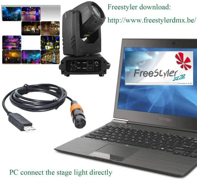 Alt view image 4 of 6 - FTDI FT232RL USB TO RS485 3PIN 3P DMX512 DMX 512 XLR FEMALE CONVERTER CABLE FOR FREESTYLER STAGE LIGHTNING CONTROLLER KABLE (Color C)
1M Length