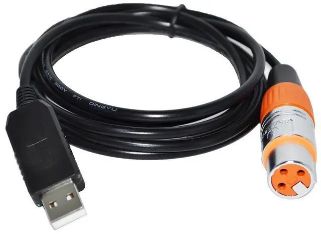 Alt view image 5 of 6 - COLORFUL FTDI RS485 DMX512 TO USB 3PIN 3P DMX 512 XLR FEMALE CONVERTER CABLE FOR FREESTYLER QLC STAGE LIGHTNING CONTROLLER KABLE (Color D)
7M Length(8M Length)