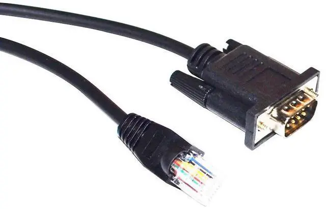 Alt view image 5 of 5 - D-SUB 9-PIN DB9 MALE TO RJ45 PLUG ADAPTER RS422 COMMUNICATION CABLE FOR AVMATRIX VS0605U CONTROLLER TO DATAVIDEO PTC CAMERA 20M Length(20M Length)