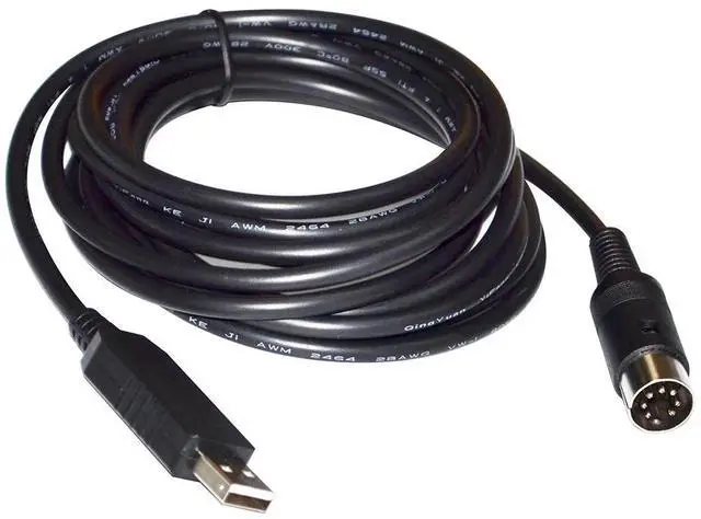 Main image of FTDI FT232RL USB TO DIN 7P MALE RS232 SERIAL PROGRAMMING COMMUNICATION CABLE FOR LOGICDATA CONTROLLER COMPATIBLE ACS-CB-USBPROG2 
5M Length