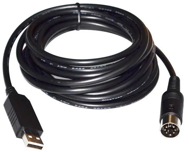 Alt view image 2 of 6 - FTDI FT232RL USB TO DIN 7P MALE RS232 SERIAL PROGRAMMING COMMUNICATION CABLE FOR LOGICDATA CONTROLLER COMPATIBLE ACS-CB-USBPROG2 
5M Length