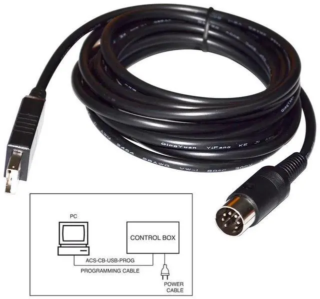 Alt view image 3 of 6 - FTDI FT232RL USB TO DIN 7P MALE RS232 SERIAL PROGRAMMING COMMUNICATION CABLE FOR LOGICDATA CONTROLLER COMPATIBLE ACS-CB-USBPROG2 
5M Length