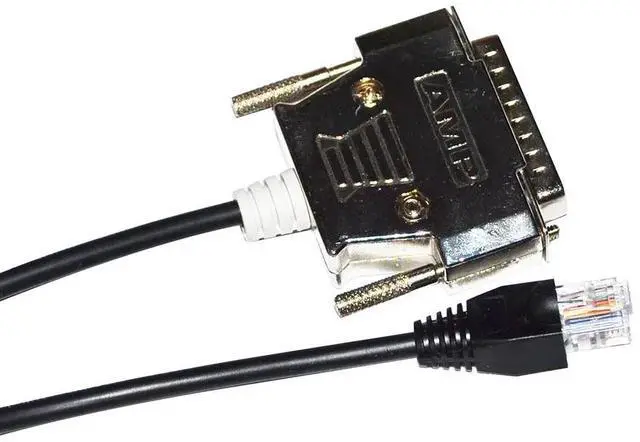 Alt view image 5 of 6 - RJ45 TO D-SUB 25 PIN DB25 MALE CONNECTOR COMMUNICATION CABLE FOR HAKKO HMI TO MITSUBISHI PLC 
3M Length