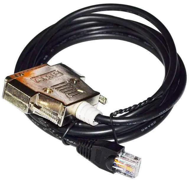 Alt view image 4 of 6 - RJ45 TO D-SUB 25 PIN DB25 MALE CONNECTOR COMMUNICATION CABLE FOR HAKKO HMI TO MITSUBISHI PLC 
3M Length