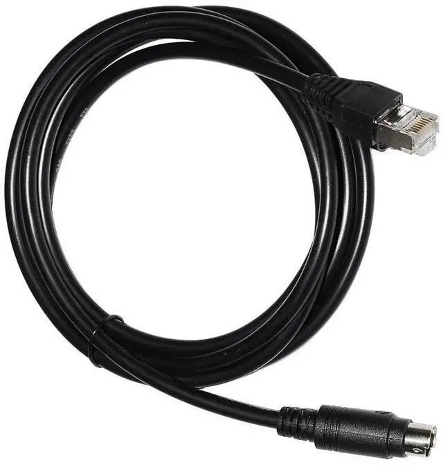Alt view image 4 of 6 - RJ45 to Mini Din 8P MD8 Male Connector RS422 Programming Communication Cable for Hakko Monitouch HMI MJ2 to Mitsubishi FX PLC 
3M Length