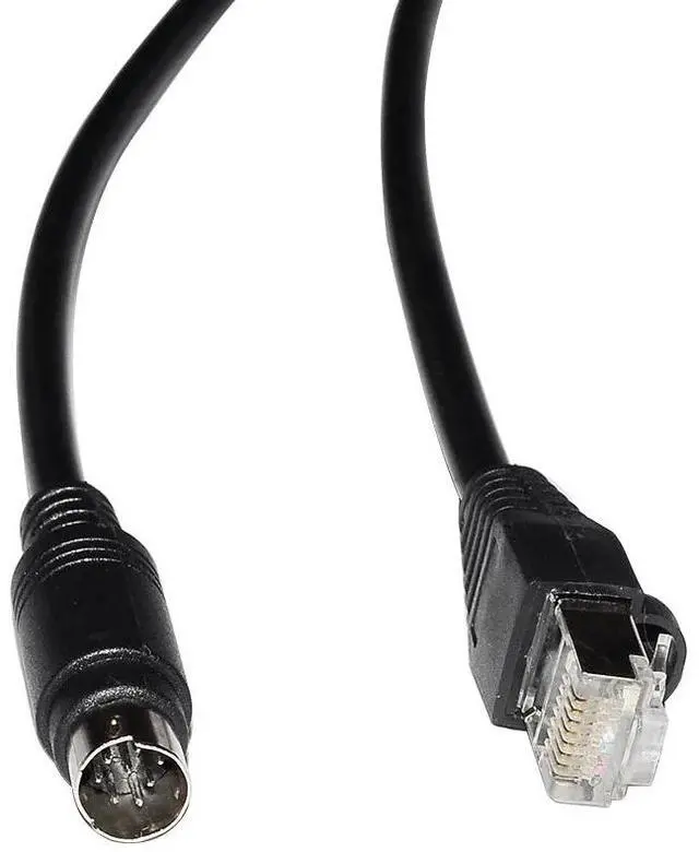 Alt view image 5 of 6 - RJ45 to Mini Din 8P MD8 Male Connector RS422 Programming Communication Cable for Hakko Monitouch HMI MJ2 to Mitsubishi FX PLC 
3M Length