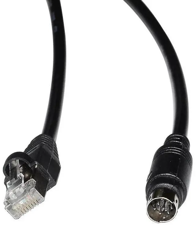 Alt view image 6 of 6 - RJ45 to Mini Din 8P MD8 Male Connector RS422 Programming Communication Cable for Hakko Monitouch HMI MJ2 to Mitsubishi FX PLC 
3M Length