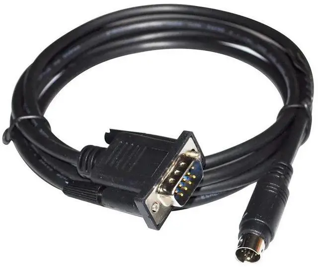 Main image of RS232 DB9 D-SUB9PIN MALE TO MINI DIN 8P ROCKWELL ALLEN BRADLEY AB MICROLOGIX 1400 PLC PROGRAMMING 1761-CBL-PM02 CABLE 3M Length