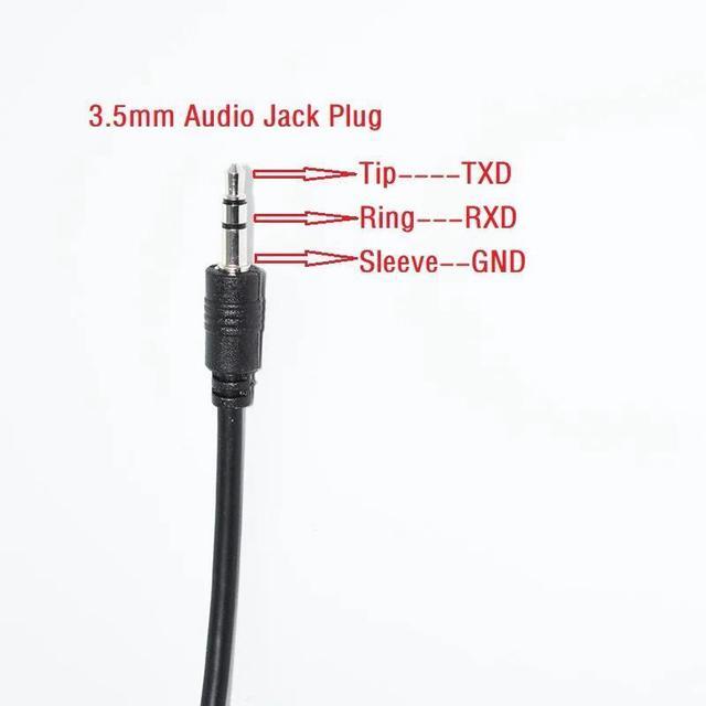 Alt view image 5 of 6 - FTDI FT232RL CHIP USB RS232 TO TRS 3.5MM STEREO AUDIO JACK AJ PLUG SERIAL PROGRAMMING CABLE USB-RS232-AJ SERIAL CONVERTER KABLE (T-TXD R-GND S-RXD)
0.9M Length(3.6M Length)