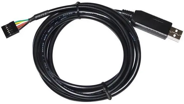 Alt view image 3 of 6 - FTDI FT232RL USB TO UART TTL 3.3V 5V 6PIN 0.1" PITCH DUPONT JUMPER DOWNLOAD CABLE COMPATIBLE WITH TTL-232R-3V3 VCC GND TXD RXD (TTL 3.3V 1x6P)
(1.8M Length)