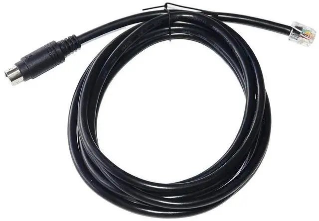 Alt view image 2 of 6 - 2M MINI DIN 6PIN TO RJ12 6P6C CONNECTOR CABLE FOR FANATEC PEDALS/SHIFTERS TO FANATEC WHEELS KABLE PS/2 TO RJ12 6PIN CABLE 
2M Length(2M Length)