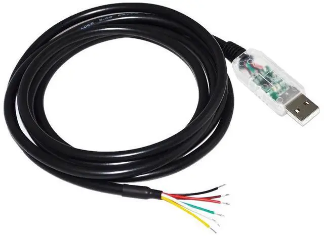 Alt view image 3 of 6 - FTDI FT232RL USB TO RS485 6 CORE 6P WE CONVERTER SERIAL COMMUNICATION CABLE COMPATIBLE USB-RS485-WE-1800-BT GND DATA A+ B- 120R (Transparent USB Case)
7M Length(8M Length)