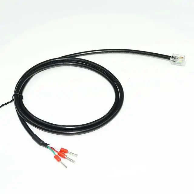 Alt view image 3 of 5 - RJ11 6P4C TO 4PIN / RJ9 4P4C TO 4PIN SOLDERLESS CONNECTOR WIRE END SHIELDED CABLE (No.1 4P4C)
0.8M Length(1.2M Length)