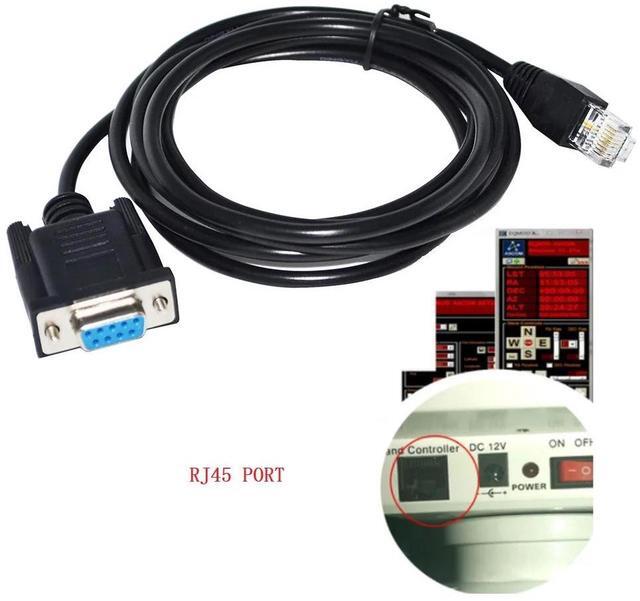 Alt view image 5 of 6 - RS232 D-SUB 9 PIN DB9 FEMALE TO RJ45 PLUG CELESTRON TELESCOPE NEXREMOTE CONTROLLER CABLE I/O HC TO CONTROL THE TELESCOPE 3M Length
