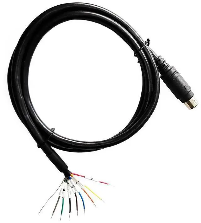 Alt view image 2 of 6 - MINI DIN MD4 MD5 MD6 4PIN 5PIN 6PIN MD8 8PIN PS/2 MALE CONNECTOR ADAPTER BREAKOUT RS232 RS485 RS422 PLC PROGRAMMING CABLE (M LengthD5 M Lengthale)
0.2M Length(1.8M Length)