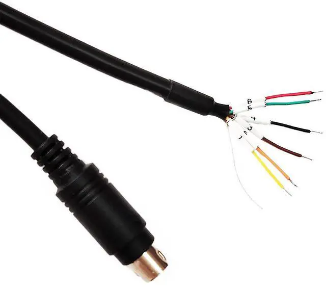 Alt view image 4 of 6 - MINI DIN MD4 MD5 MD6 4PIN 5PIN 6PIN MD8 8PIN PS/2 MALE CONNECTOR ADAPTER BREAKOUT RS232 RS485 RS422 PLC PROGRAMMING CABLE (M LengthD5 M Lengthale)
0.2M Length(1.8M Length)