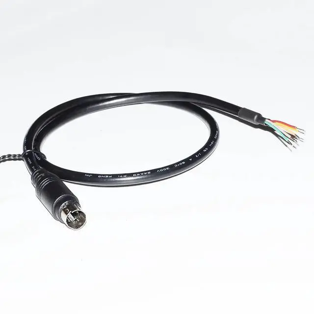 Alt view image 2 of 6 - MINI DIN 4PIN 5PIN 6PIN 8PIN MD4 MD5 MD6 MD8 MALE CONNECTOR PLC PROGRAMMING BREAKOUT CABLE (M LengthD 6-PIN)
305M Length(8M Length)