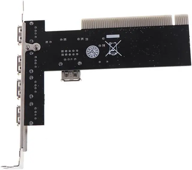 Alt view image 4 of 6 - 1Pc USB 2.0 4 Port 480Mbps High Speed VIA HUB PCI Controller Card Adapter PCI Cards for Vista Windows ME XP 2000 98 SE