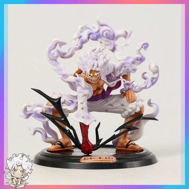 Anime One Piece Figure Luffy Gear 5 Action Figure Sun God Luffy Nika PVC  Model