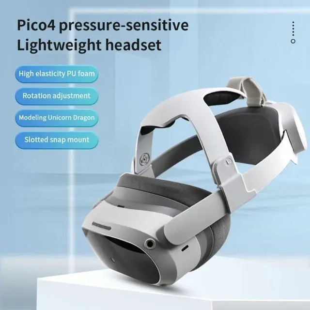 Alt view image 6 of 6 - Head Strap for PICO 4  Replacement Strap Comfort Reduce Face Pressure