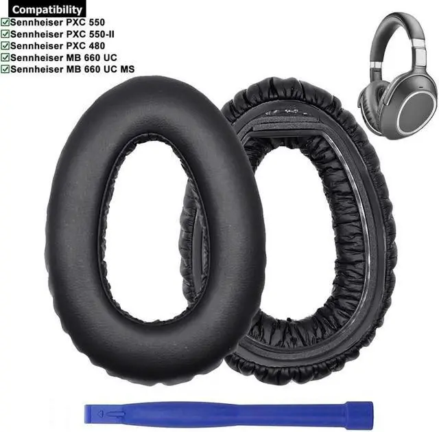 Alt view image 2 of 6 - Replacement Earpads Earmuff Ear Pads for Senn-heiser--PXC 550  660 Headphone