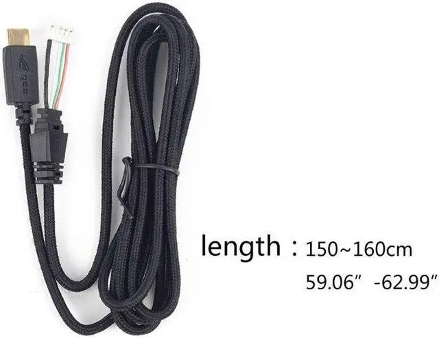 Alt view image 6 of 6 - Replacement Opne-end Bare Cord Line Headphone Cable Stereo  Wire for ROG for Headset
