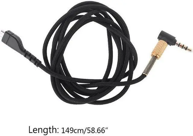 Alt view image 6 of 6 - Braided Microphone Cable Extension Cord 1.5M Long for Arctis 3 5 7 9X
