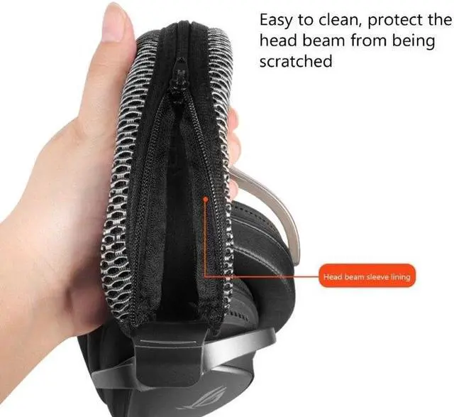 Alt view image 4 of 6 - Elastic Headband Loop Cover Headphone HeadBand Protector for ROG  Headphone